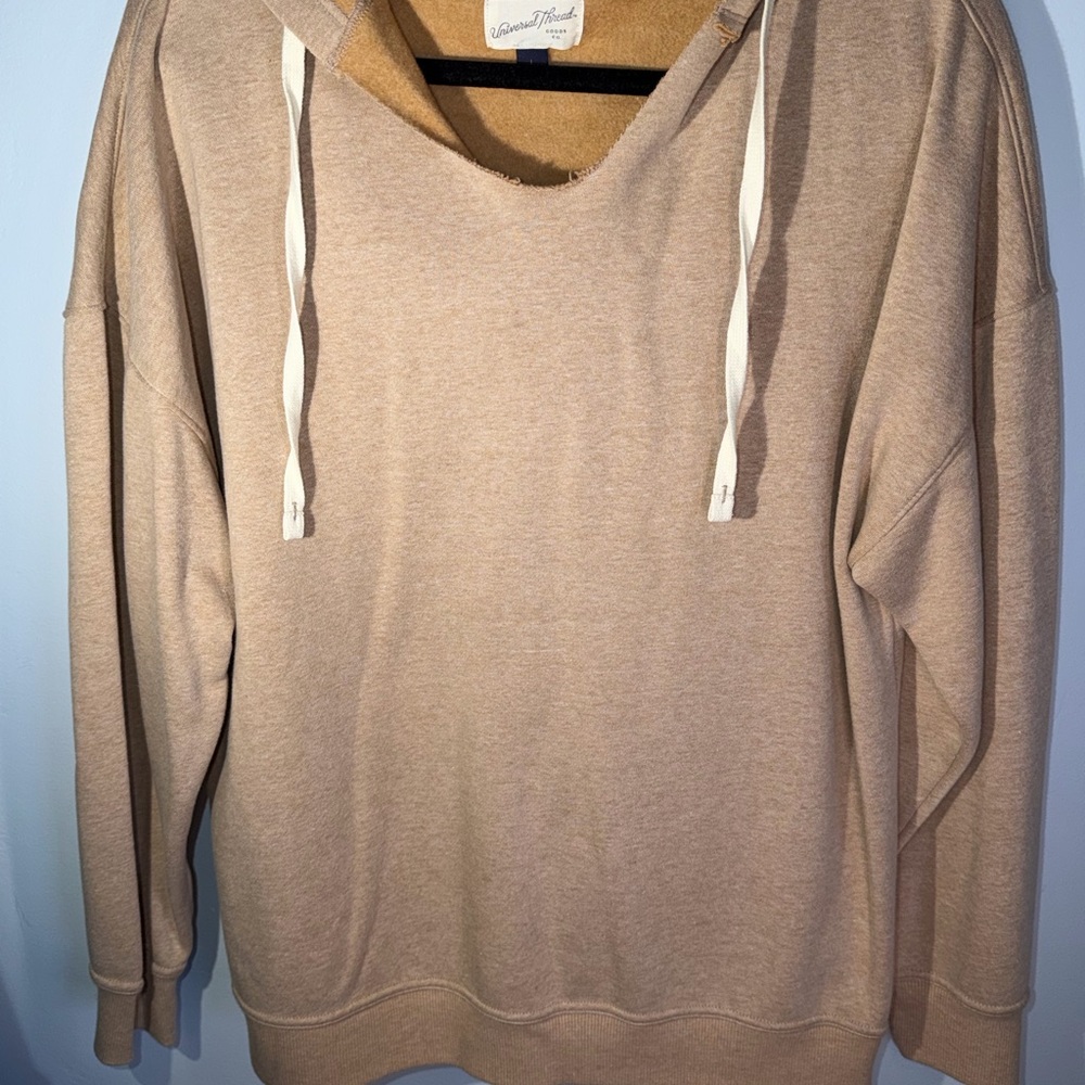 Universal Thread Tan Pullover Hoodie - image 1